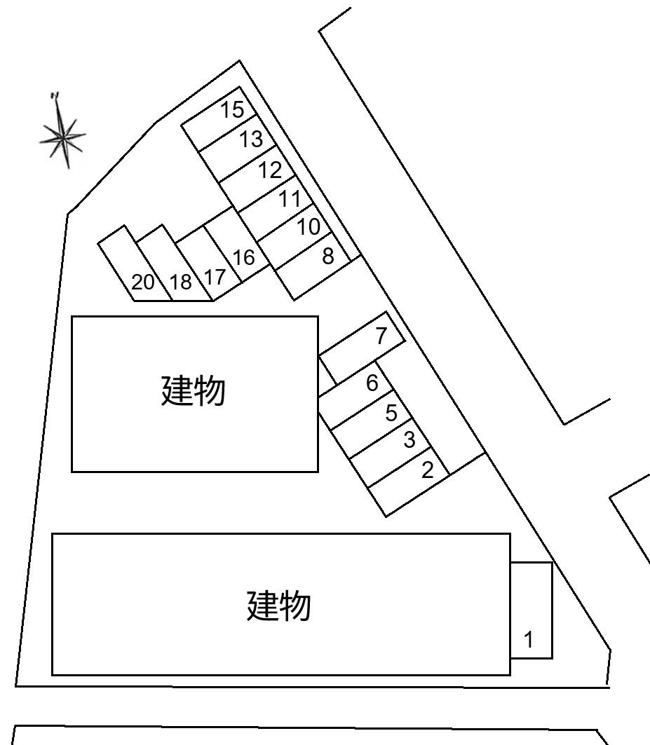 DUPLEX 国王11Aの駐車配置図