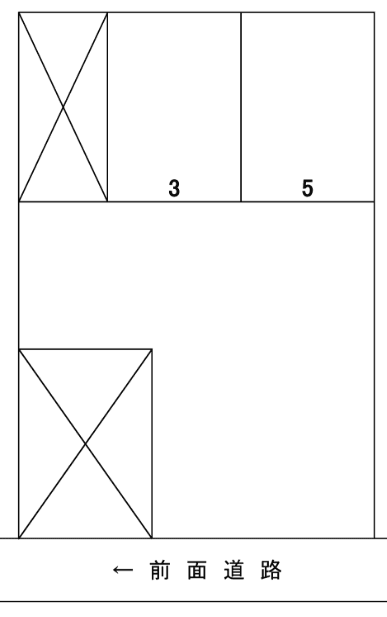 Mパーキングの駐車配置図