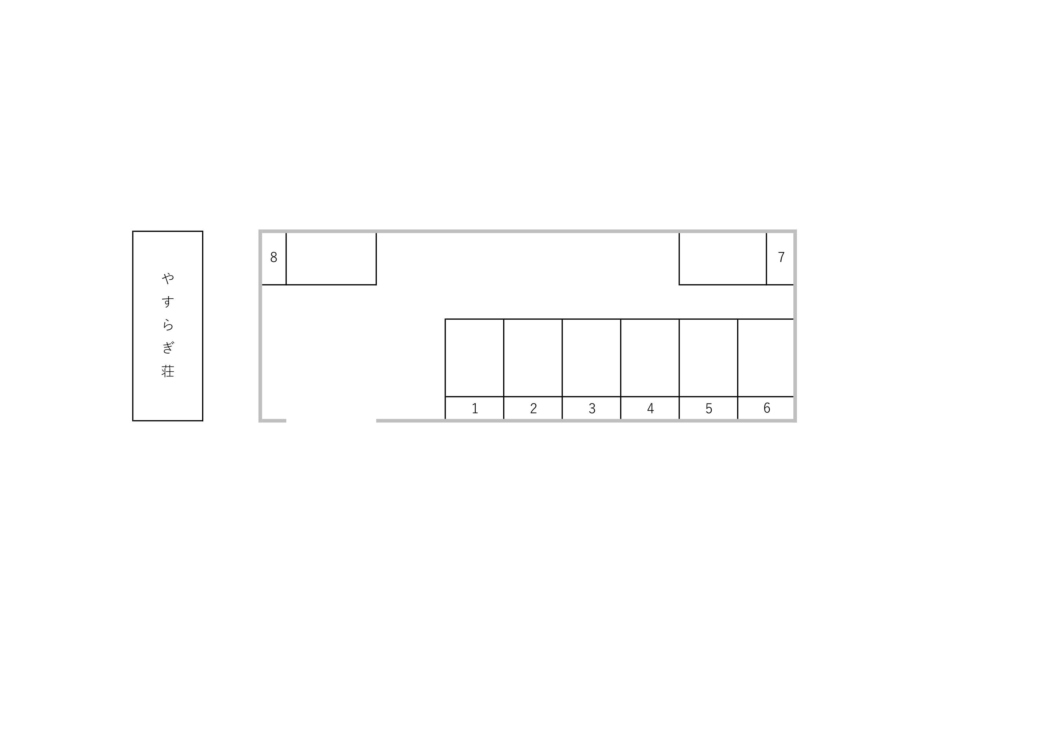 麦島駐車場の駐車配置図