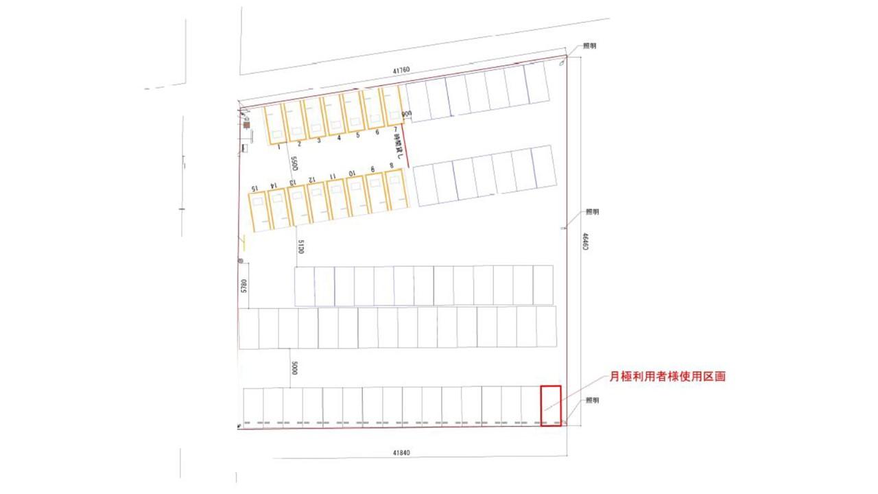 駿河区津島町第1の駐車配置図