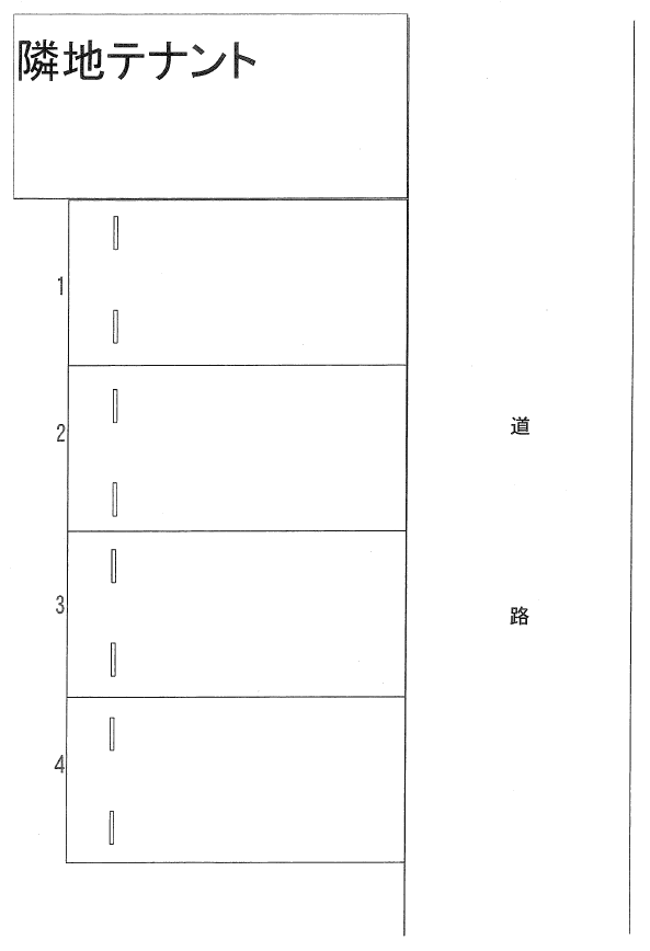 光が丘駐車場の駐車配置図
