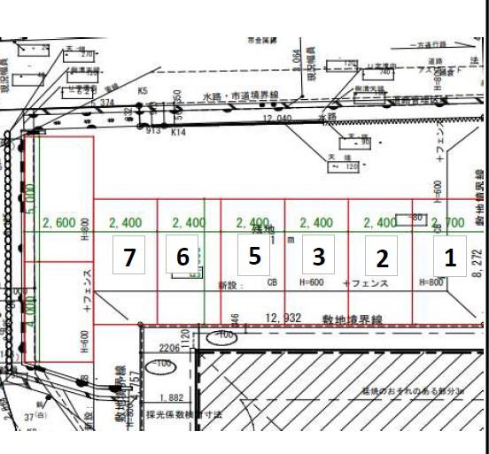 ユアメゾン西河原の駐車配置図