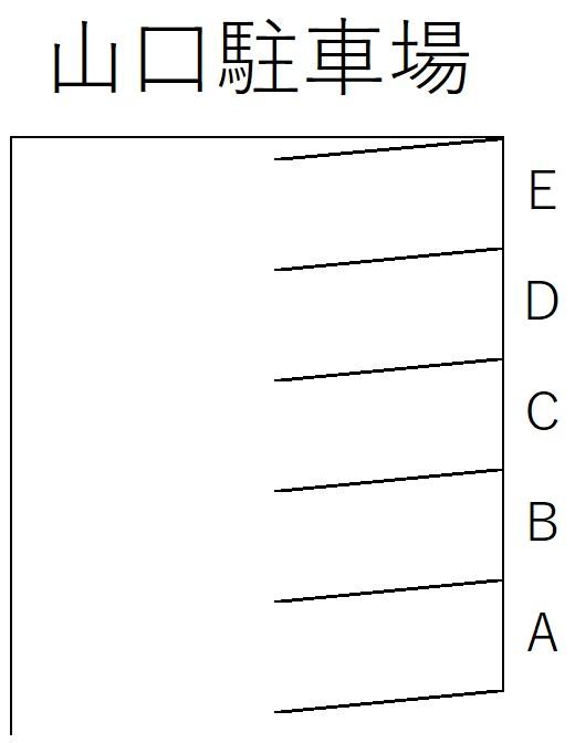 山口駐車場の駐車配置図