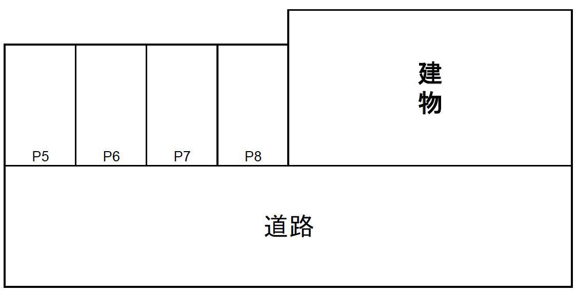 かもめパーキングの駐車配置図