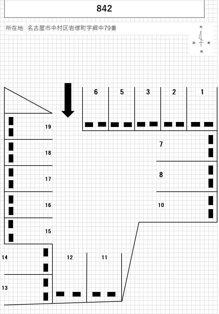 842の駐車配置図