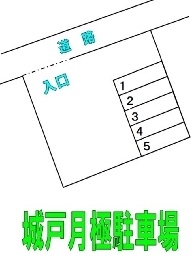 城戸月極駐車場の駐車配置図