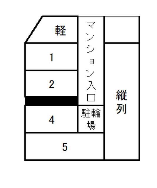 PD西門町ハイツ駐車場の駐車配置図
