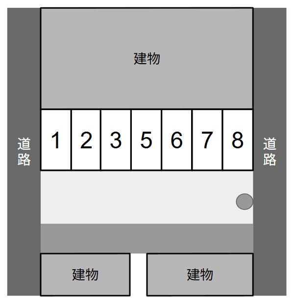 尾崎町月極駐車場の駐車配置図