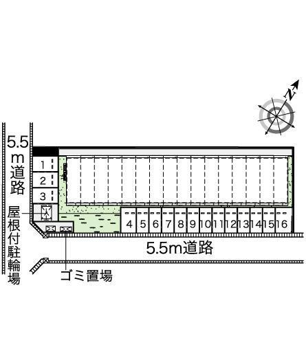 エーデルファミリア(43774)の駐車配置図