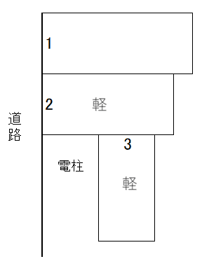 春日4丁目シブヤパーキングの駐車配置図