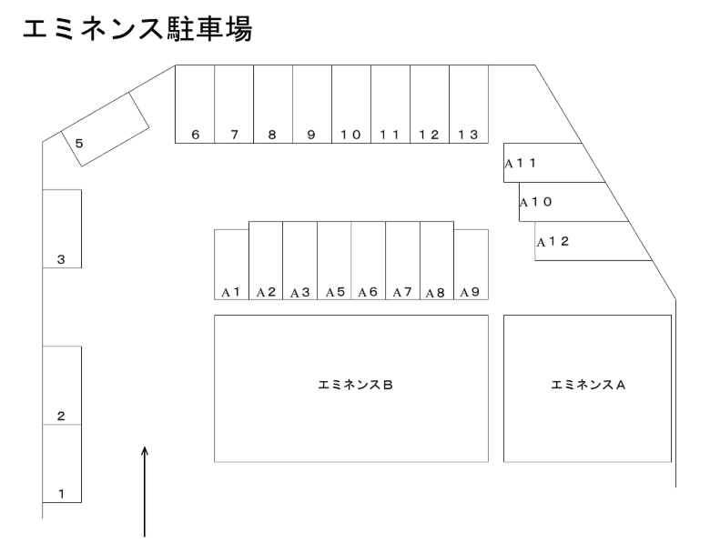 エミネンス駐車場の駐車配置図