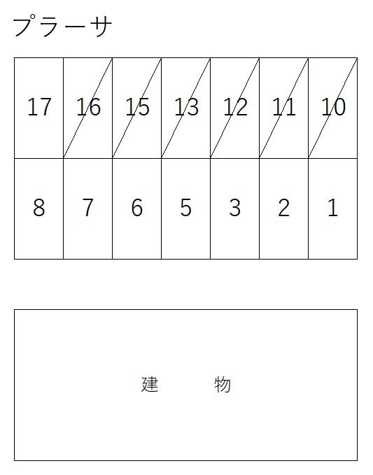 プラーサの駐車配置図