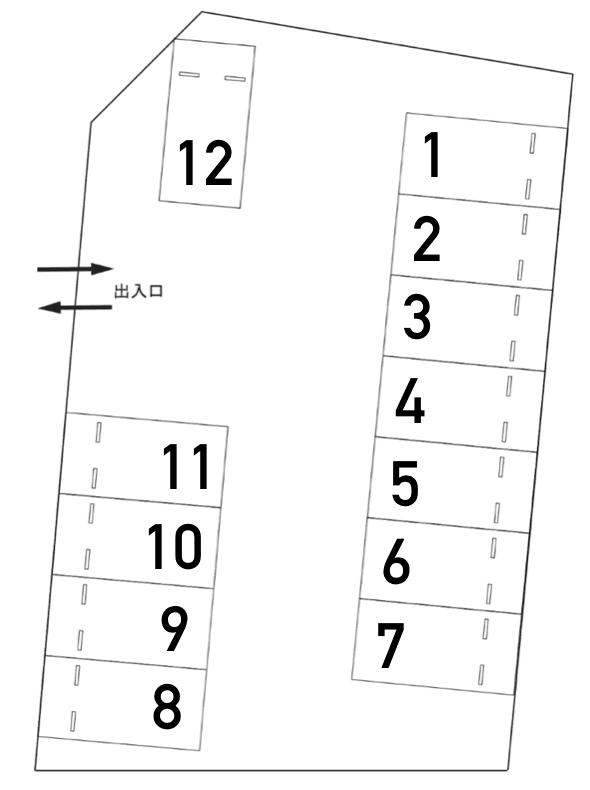 ザ・パーク西船迫2丁目の駐車配置図