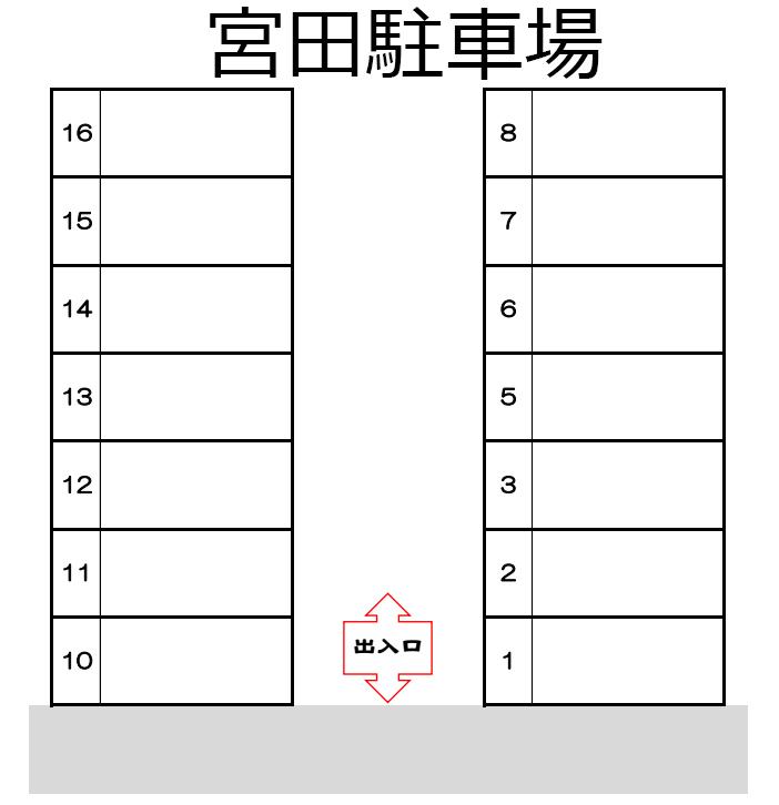 宮田駐車場の駐車配置図