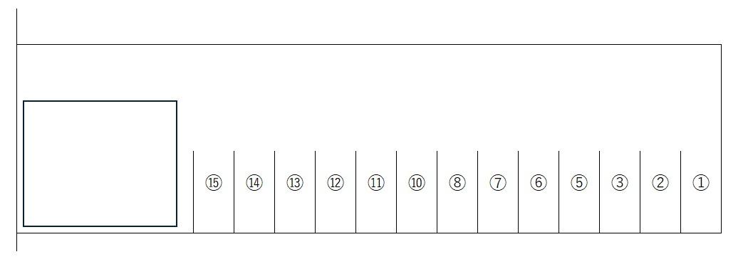 船越南4丁目2駐車場の駐車配置図