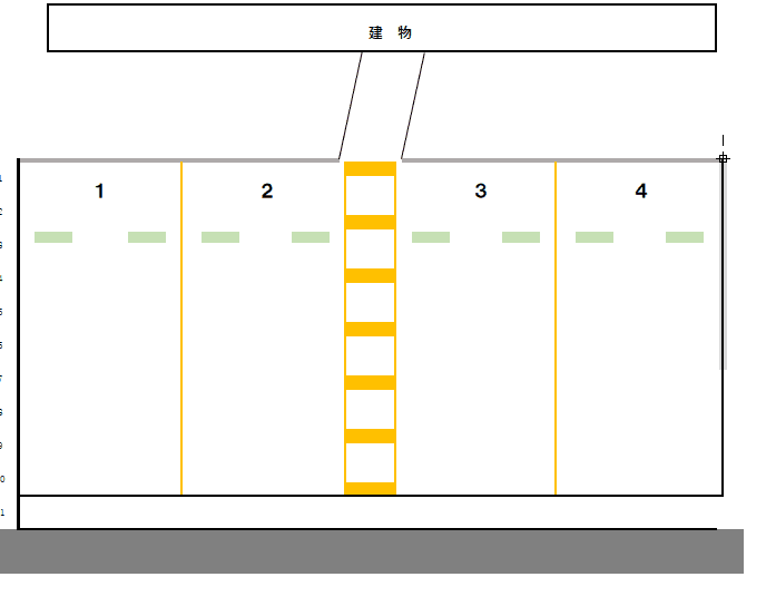 OK駐車場(稔台)の駐車配置図