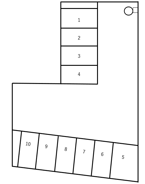 中野町駐車場の駐車配置図