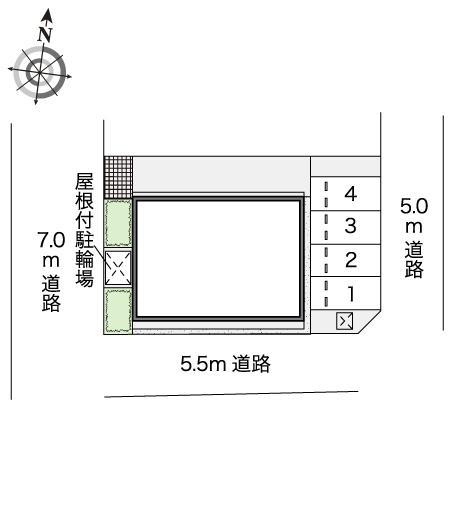 サンパレス(46356)の駐車配置図