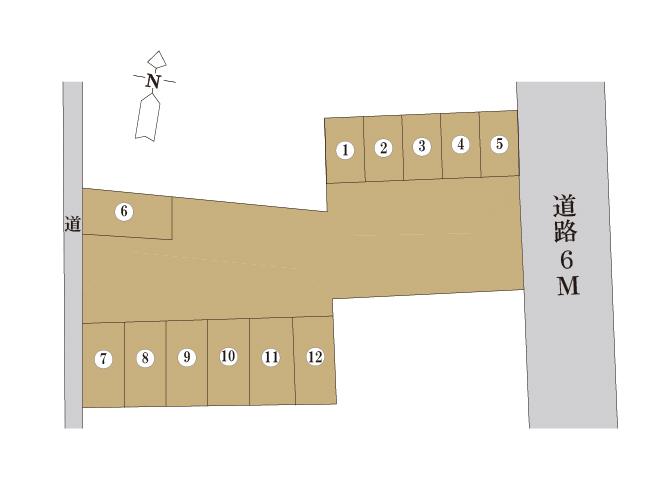 南町駐車場の駐車配置図