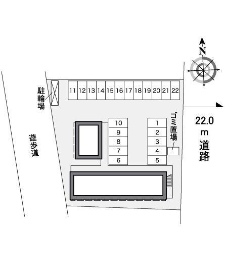 やしお(26351)の駐車配置図