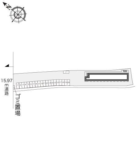 東草津(12058)の駐車配置図