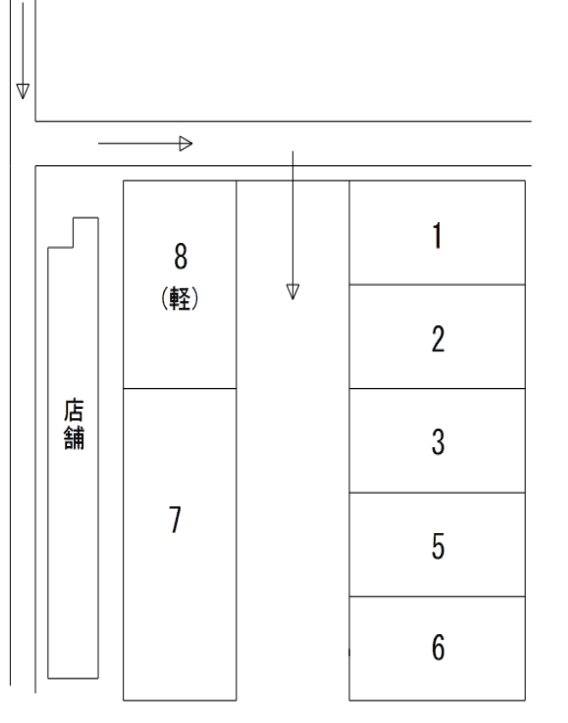 土山3丁目パーキングの駐車配置図