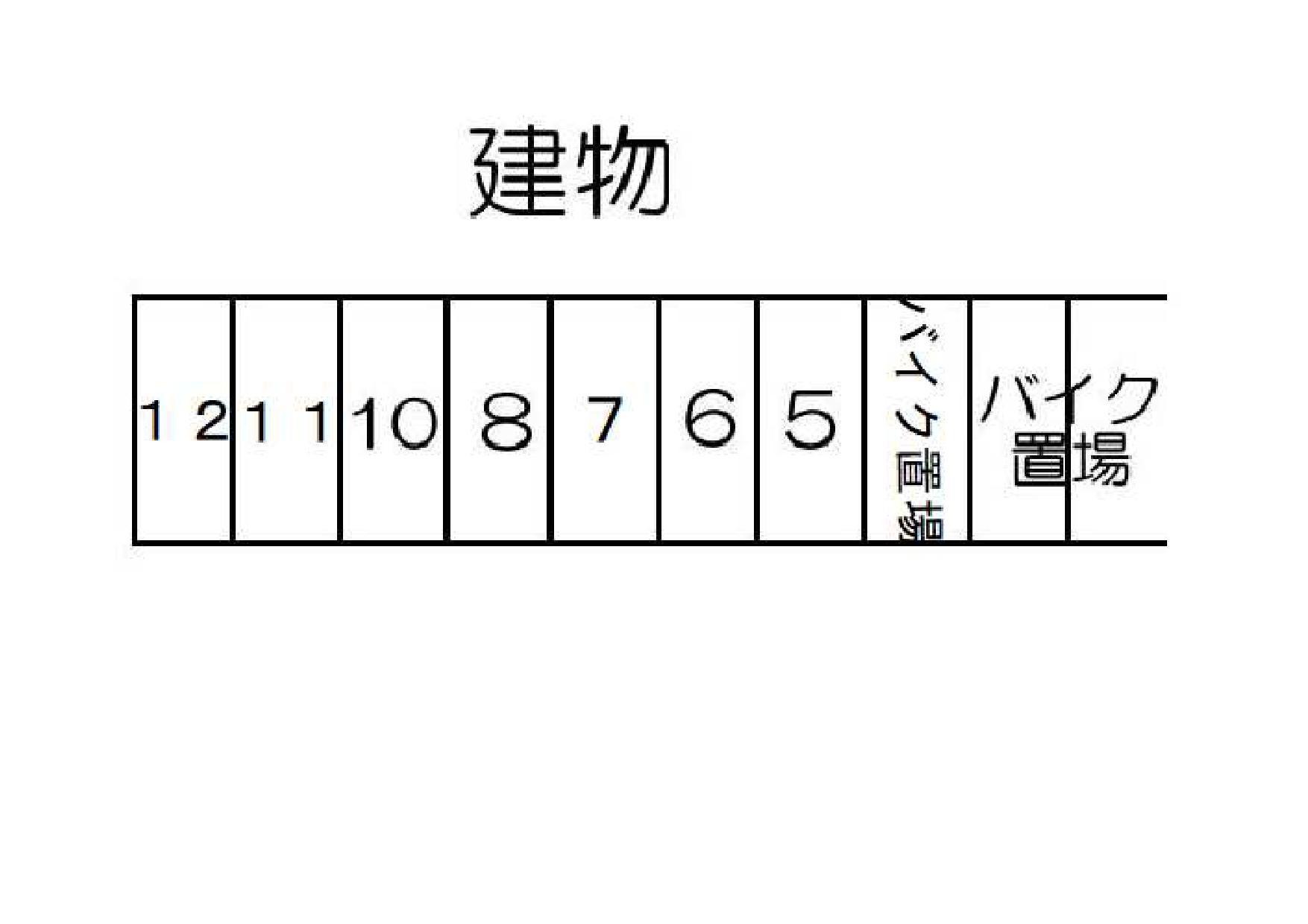 メゾン大野Ⅲの駐車配置図