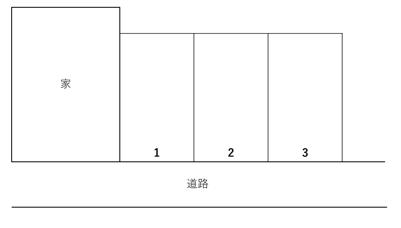 泉野出町NV駐車場の駐車配置図