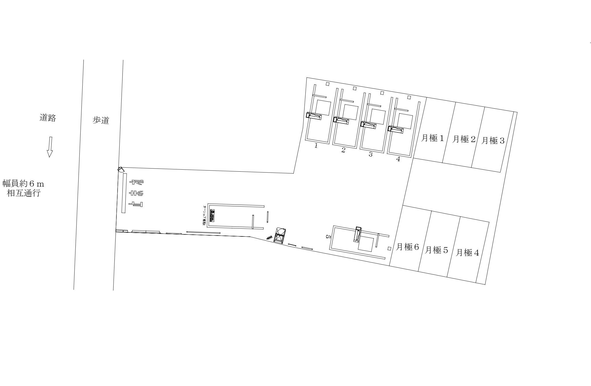 西尾久3丁目の駐車配置図