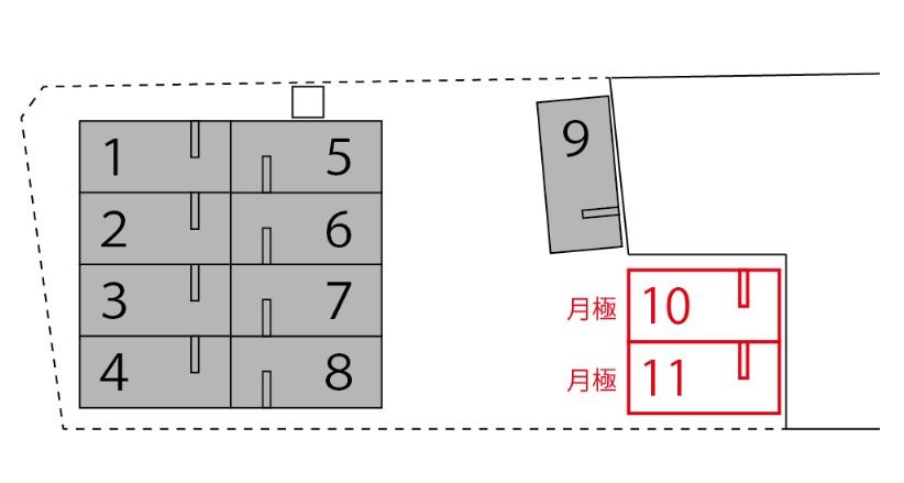 Dパーキング加島PS第2の駐車配置図
