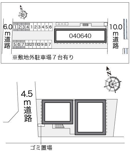 TAMAKI(21076) 敷地外駐車場の駐車配置図