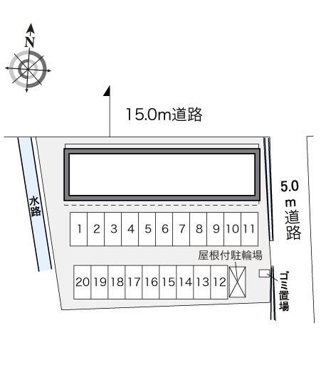 ベルグランデ(31464)の駐車配置図