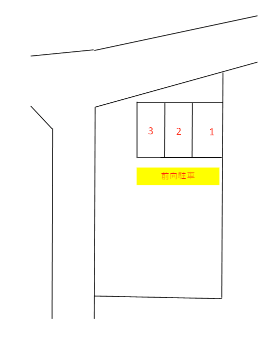 グランソフィア木曽東1丁目月極駐車場の駐車配置図