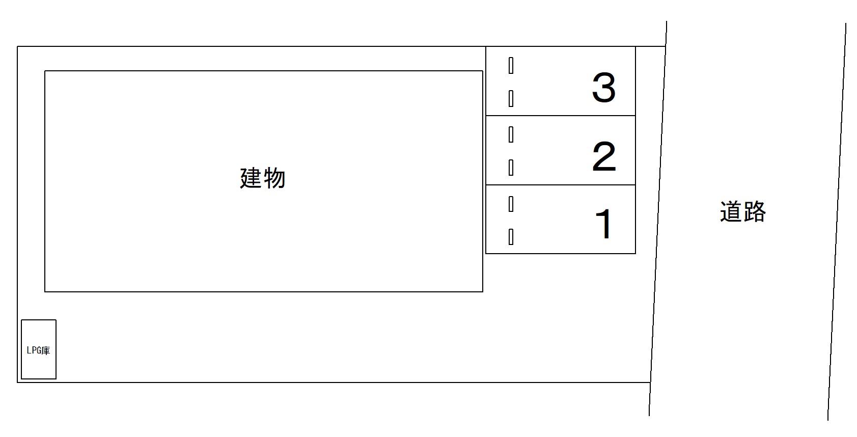 83085DUPLEX 国王77の駐車配置図