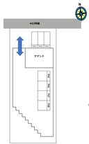 本木室ハイツ(店舗・住居)の駐車場