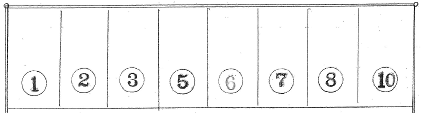 大山スズキ駐車場の駐車配置図