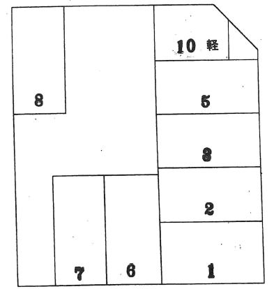 末広スギウラ駐車場の駐車配置図