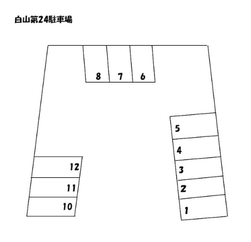 第24駐車場の駐車配置図