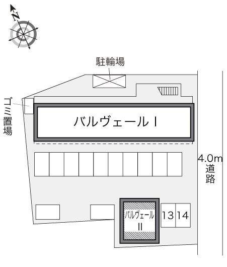 バルヴェールⅡ(21992)の駐車配置図