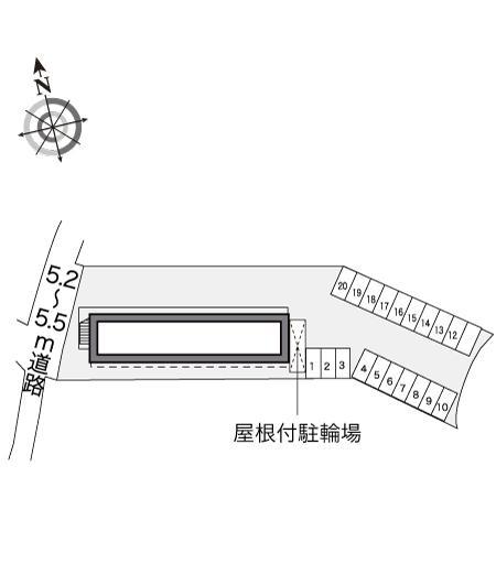サンライズ宮ノ上(20993)の駐車配置図