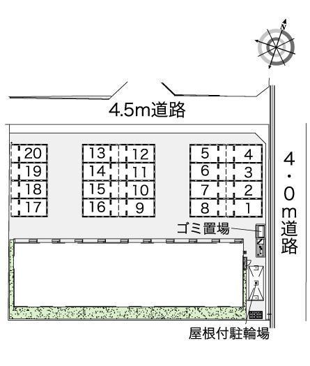 サリュー(42363)の駐車配置図