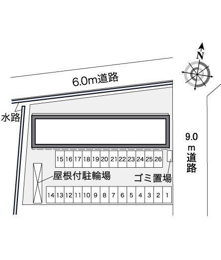 北山(36088)の駐車配置図