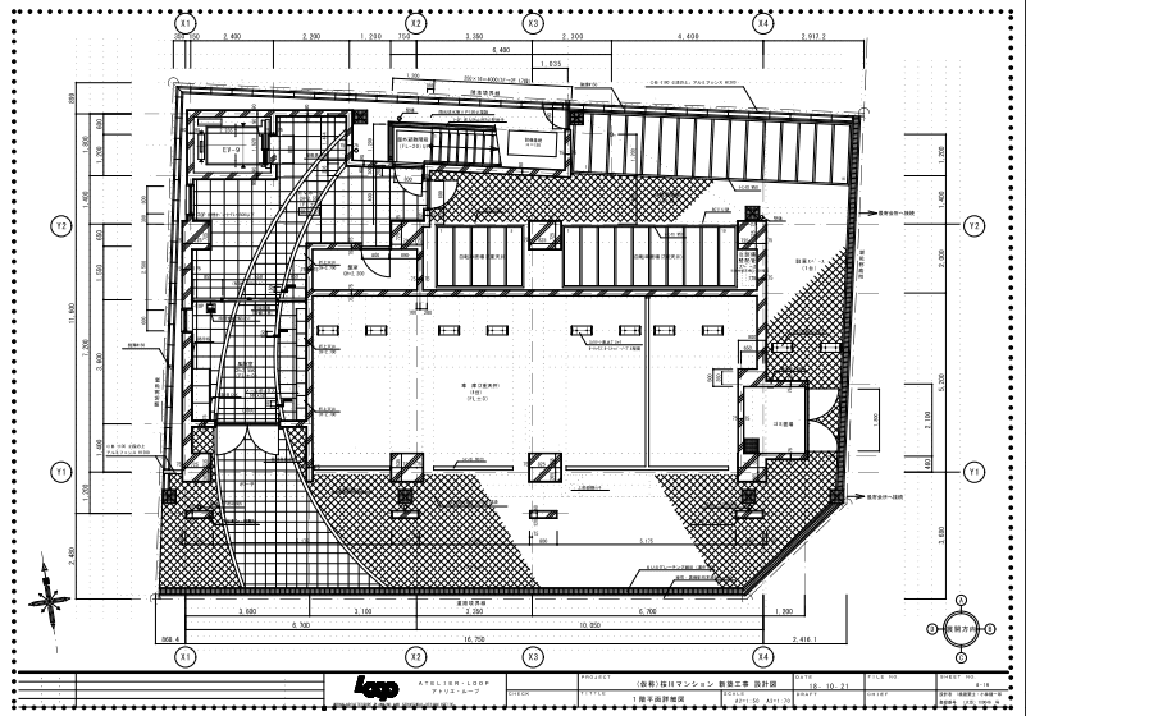 シェモア桜川の駐車配置図
