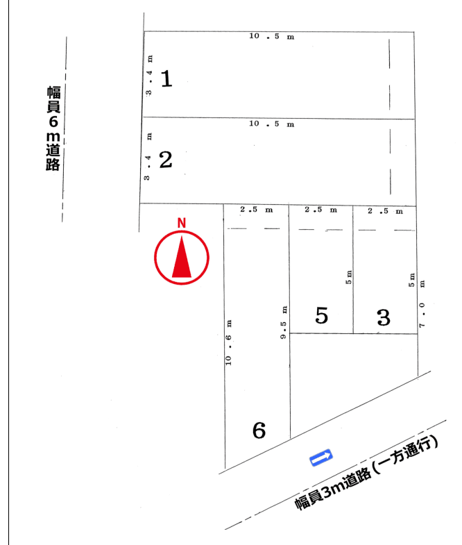 楠町モータープールの駐車配置図