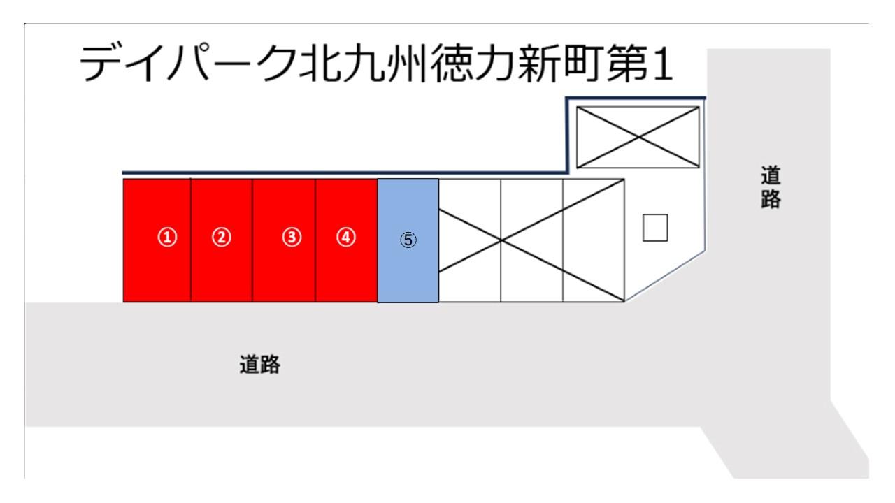 デイパーク北九州徳力新町第1の駐車配置図