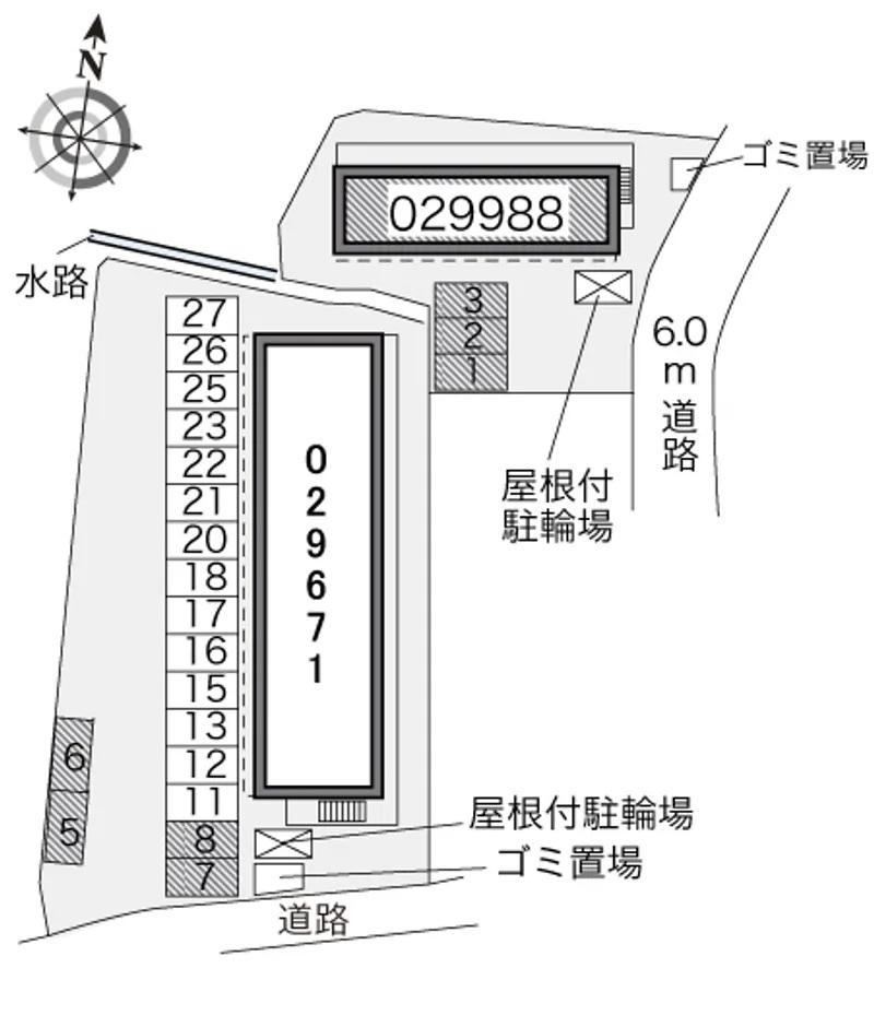 優豊(29988) 敷地外駐車場の駐車配置図