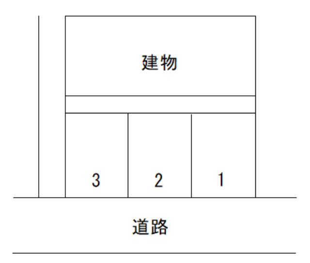 ファミリーハウスハスヌマ駐車場の駐車配置図