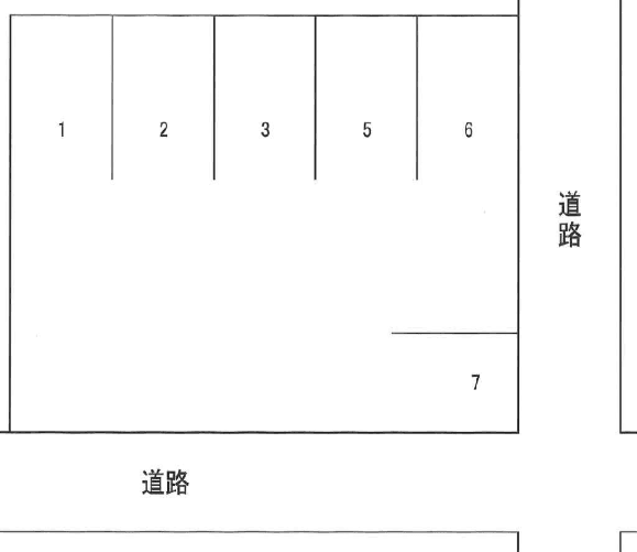 三澤駐車場の駐車配置図