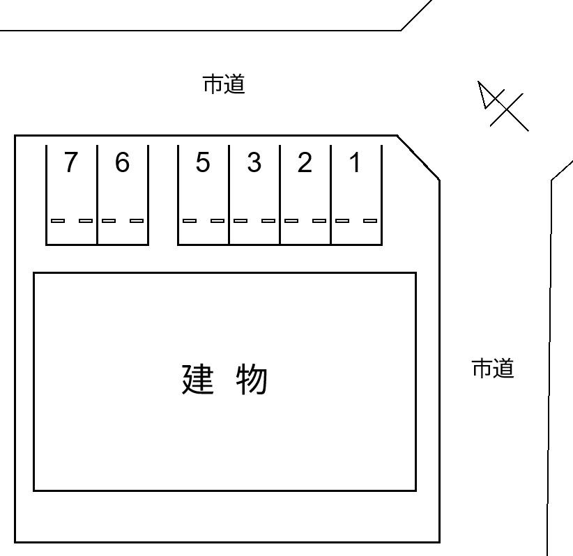 Will Villaの駐車配置図