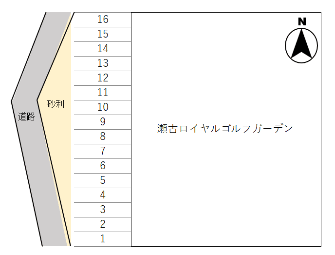 K-0113駐車場の駐車配置図